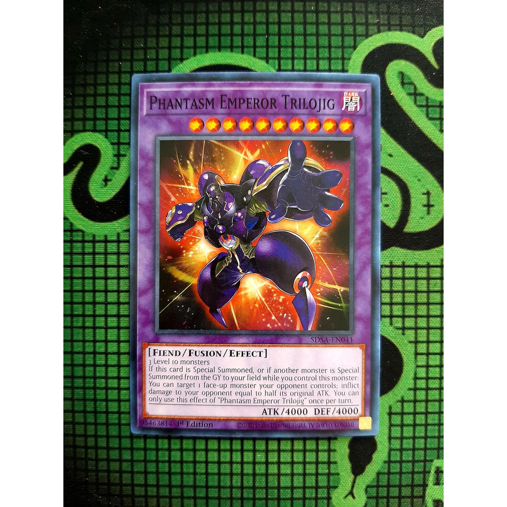 THẺ BÀI YUGIOH Phantasm Emperor Trilojig - SDSA-EN041 - Common 1st Edition