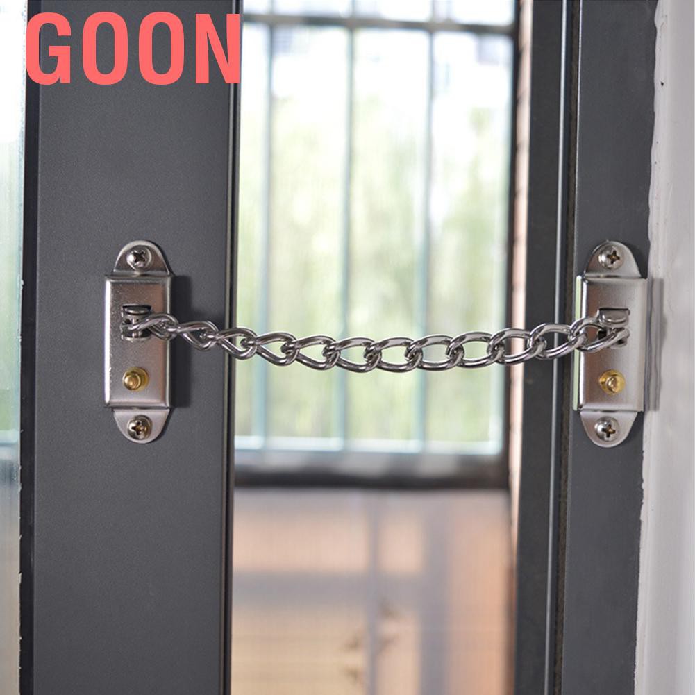 GOON Dây Xích Khóa Cửa Bằng Thép Không Gỉ Chống Trộm An Toàn Cho Bé