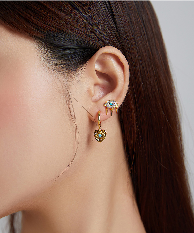 Bông tai Bamoer SCE1138 100% bạc 925 phong cách Tây Ban Nha thời trang dành cho nữ