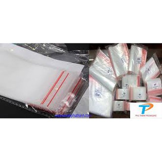50 Túi Ziplock viền đỏ
