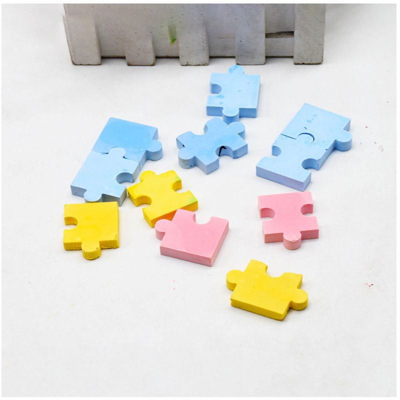 YOI Puzzle Piece Resin Mold Silicone Puzzle Crayons Maker Silicone Mold Art Crafts