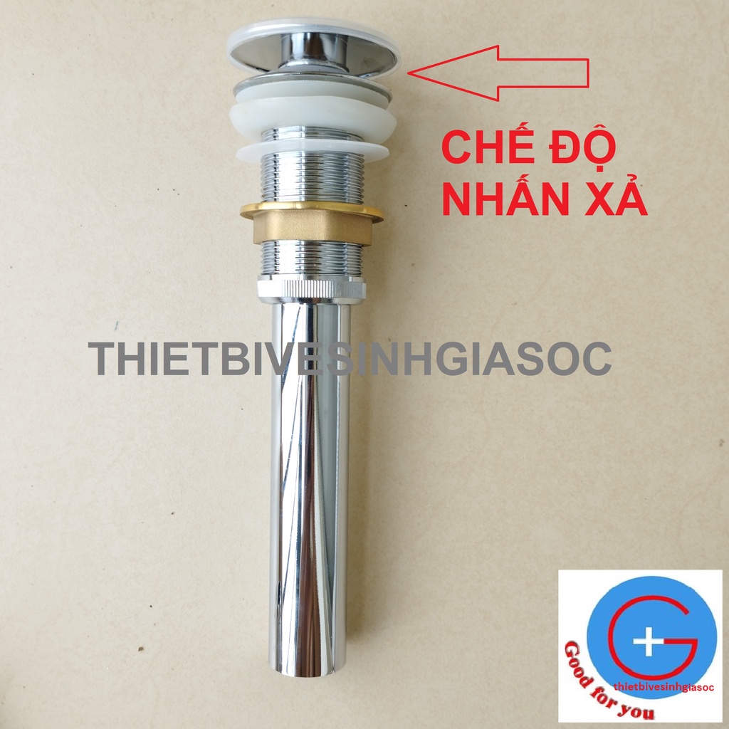 Xi phông chậu BÀN ĐÁ đồng mạ | xi phông LAVABO chậu BÀN ĐÁ- Dùng cho chậu Không có lỗ thoát tràn
