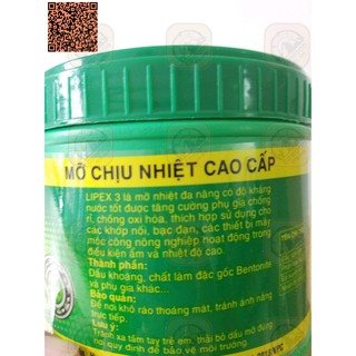 Mỡ chịu nhiệt 250 độ cao cấp Lipex3