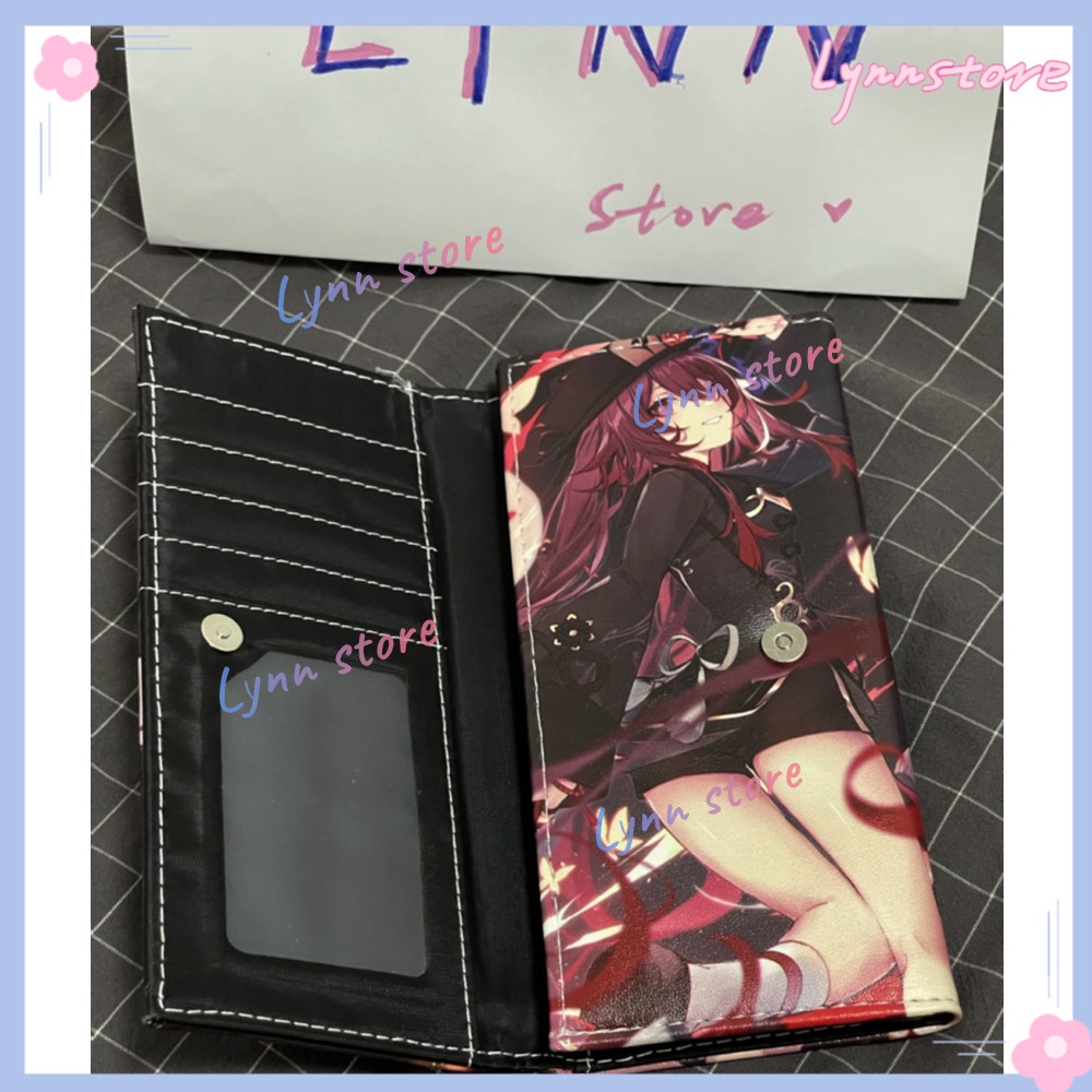 Trò chơi hot Genshin Impact Shenhe Yunjin Zhongli Ví dài cho thẻ tín dụng sinh viên Ví cosplay hoạt hình Ví PU