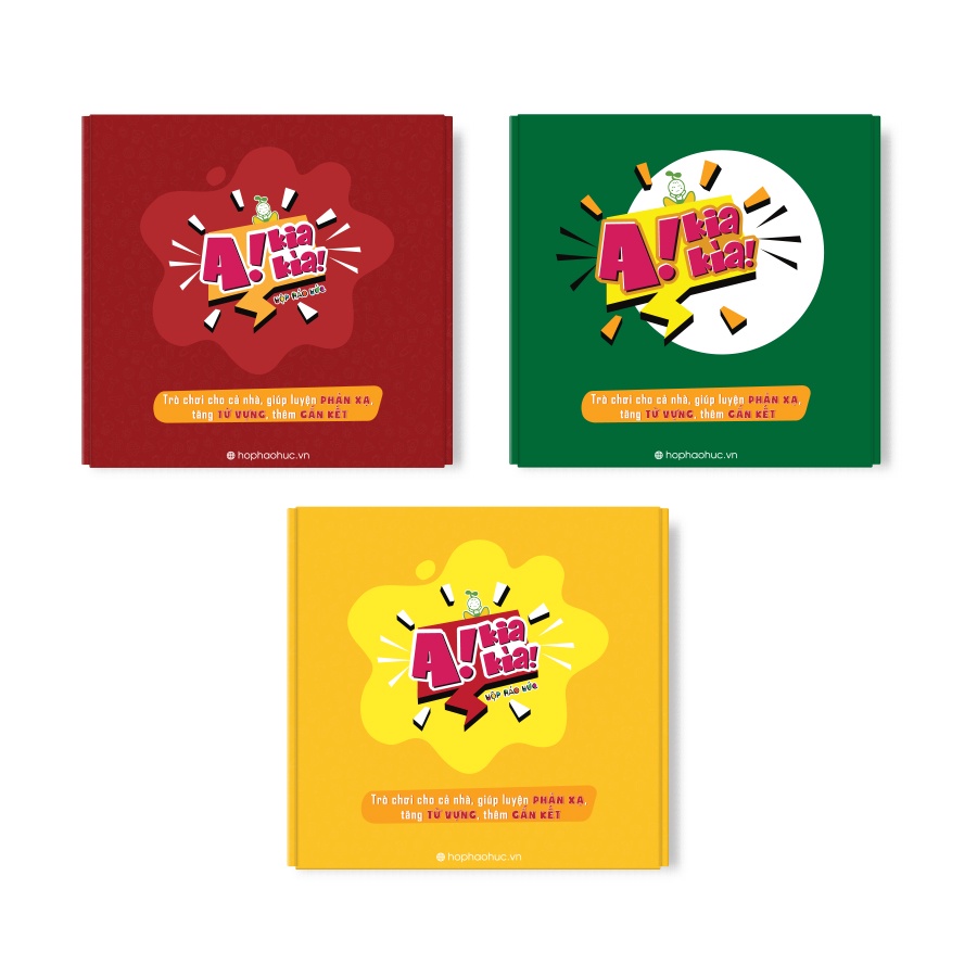 Combo 3 trò chơi A KIA KÌA phát triển từ vựng, phản xạ cho bé 6-10 tuổi Hộp Háo Hức
