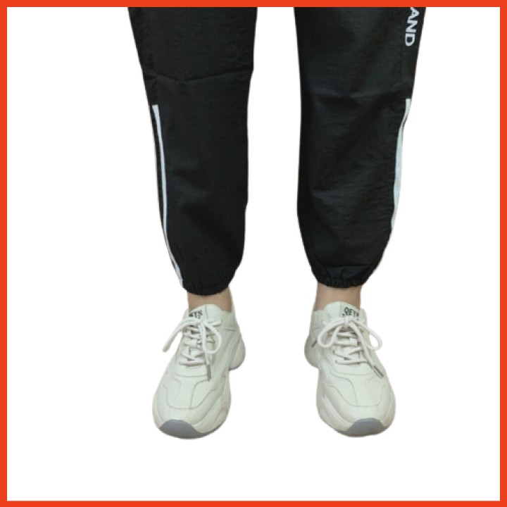 Quần Thể Thao Nữ Jogger Bo Gấu Chất Đũi Xước Đẹp, Đủ Size