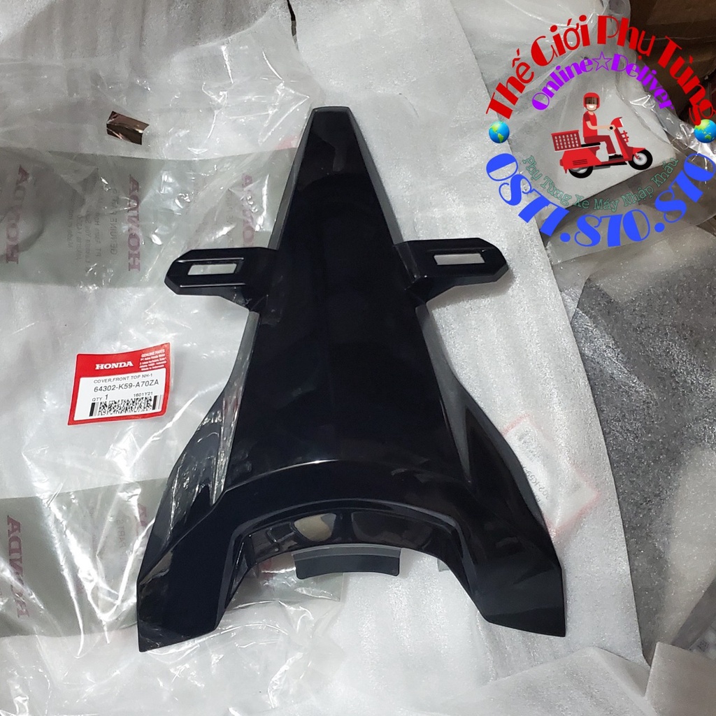 Mặt nạ nhỏ Vario 2018 có pát biển số Zin Honda nhập khẩu Indonesia - 64302-K59-A70ZA