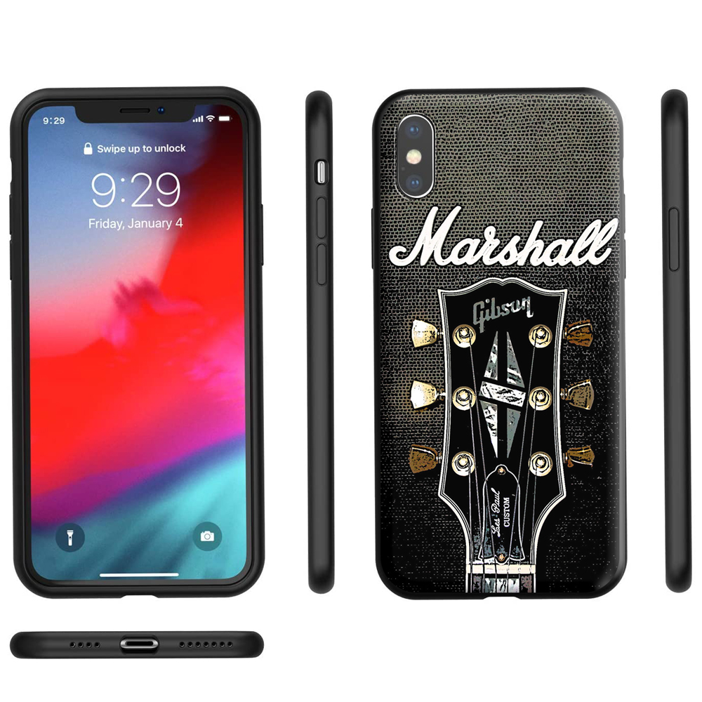 Silicone Ốp Điện Thoại Silicon tpu Mềm Hình Đàn guitar Cho iphone x / xs / xs max / 11 / 11 pro / 11 pro max marshall
