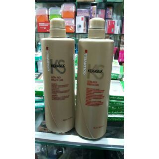 Cặp dầu gội xả siêu mượt goldwell keratin kerasilk 1000ml x 2