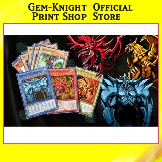 [Bài In] Bộ bài Yugioh - Combo 3 Vị Thần - God Pack + 15 lá