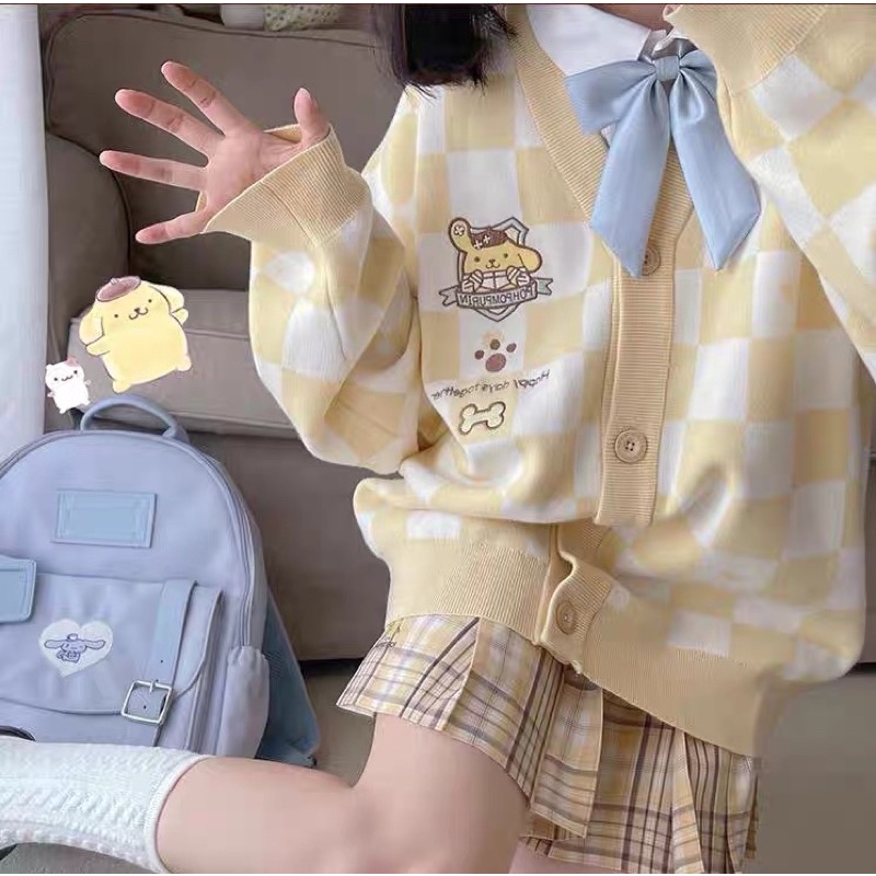 ÁO KHOÁC CARDIGAN IN HÌNH SANRIO SIÊU XINH