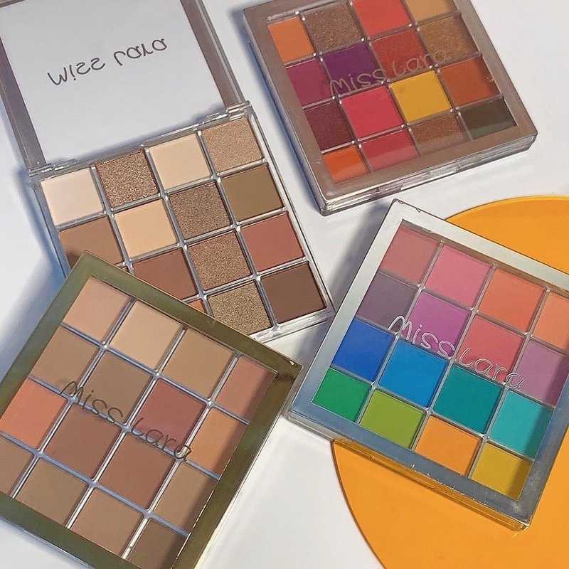 Bảng Phấn Mắt 16 Màu Ánh Kim Lấp Lánh / Ánh Kim Cương Sắc Tố Cao