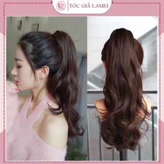 Tóc Giả Nữ Đẹp 💖𝑭𝑹𝑬𝑬𝑺𝑯𝑰𝑷💖 Tóc GIẢ Ngoạm Xoăn Đuôi Dài Chất Lì