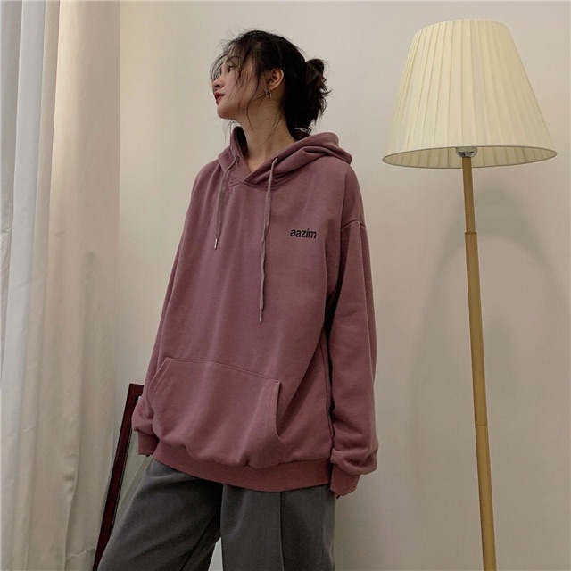 [HÀNG CÓ SẴN]Áo hoodie nỉ da cá mỏng phần mũ 2 lớp dày AAZIMW | BigBuy360 - bigbuy360.vn
