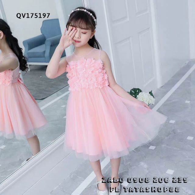 VÁY CÔNG CHÚA CAO CẤP CHO BÉ GÁI