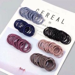 Set 10 dây thun cột tóc mix màu