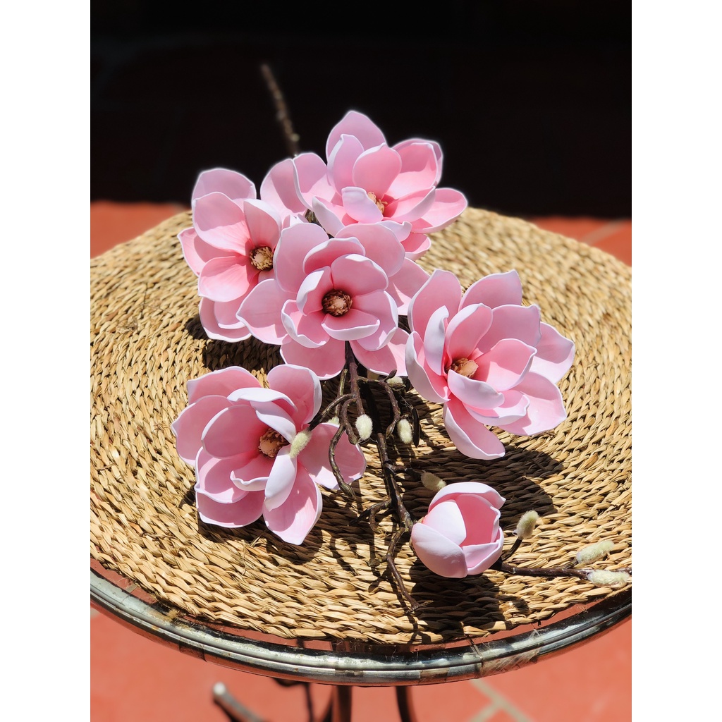 Mộc Lan đại sẵn 5 màu cành cao 1m3 cắm bình hoa trang trí sang trọng và lịch sự