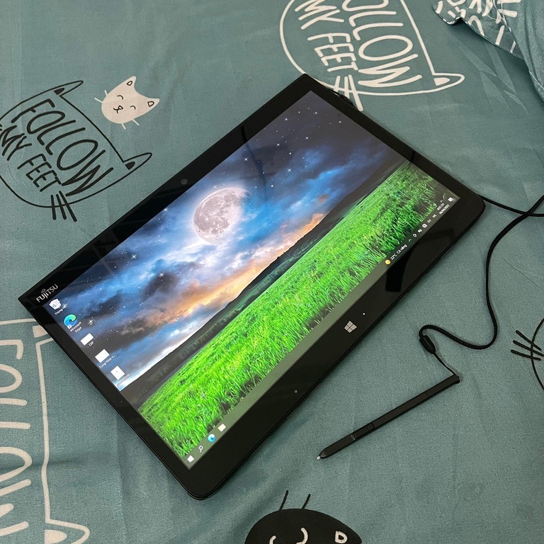 Máy tính bảng win10 pro Fujitsu Q736 Q737 cấu hình laptop cảm ứng bút viết siêu nhạy