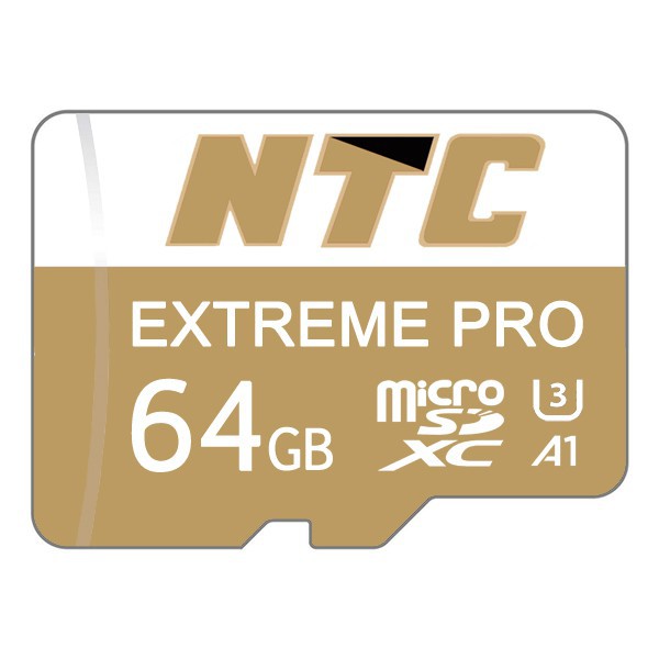 Nơi▼✶☏Thẻ nhớ microSDXC NTC Extreme Pro 64GB A1 U3 4K R95MB/s W45MB/s (Gold) | BigBuy360 - bigbuy360.vn