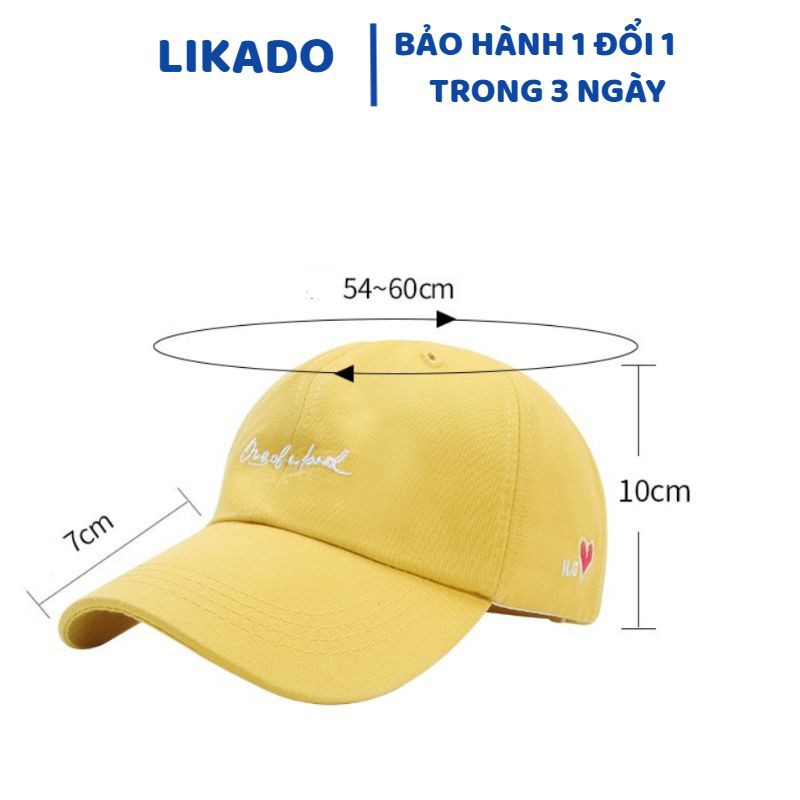 Mũ lưỡi trai nữ cá tính LIKADO mũ phớt màu trơn (LKD07)