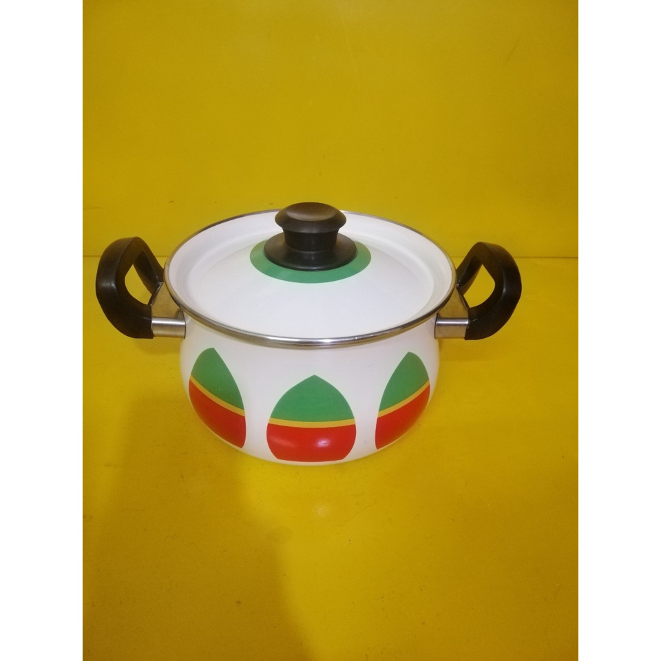 Nồi men nội địa Nhật, size 21.5cm, cao 12cm (mã 759), Dùng được bếp từ