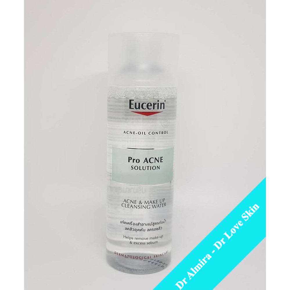 Nước tẩy trang cho da dầu nhạy cảm EUCERIN ProACNE Solution Acne&amp;Makeup Cleansing Water 200ml