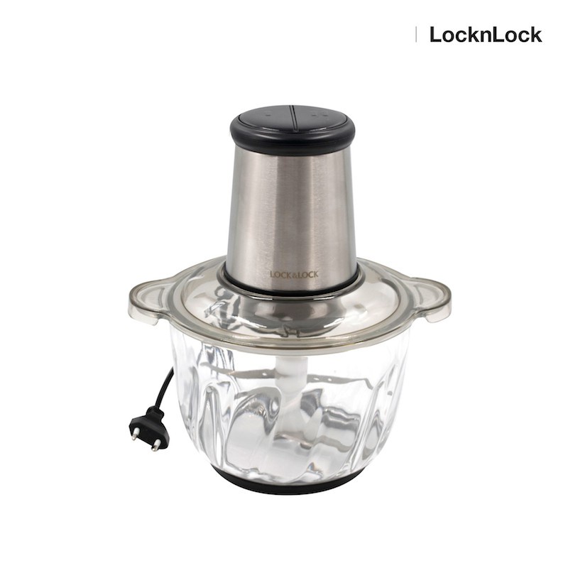 Máy Xay Thịt Lock&Lock Cối Lớn Chạy Khỏe EJM186 SLV 2.4 Lít - Hàng chính hãng