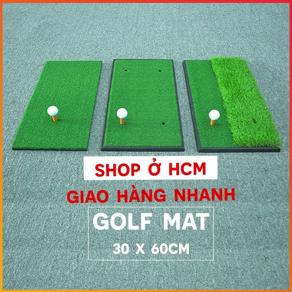 Thảm tập huấn luyện Swing Golf trong nhà ngoài trời - 3 Option - Size 30 x 60cm