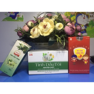 Combo tinh dầu Tỏi + Men sống Hồng Yến + Tinh dầu tràm