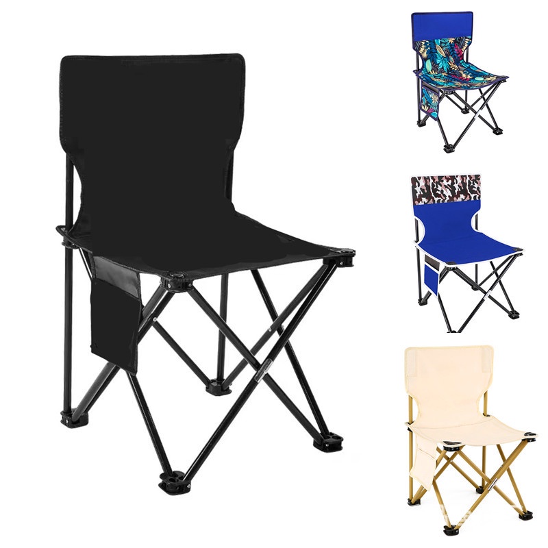 Ghế cắm trại vải dù gấp gọn, Ghế Xếp Câu Cá mini bỏ túi dã ngoại, cắm trại, bãi biển