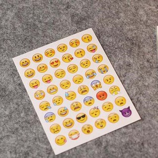4 tấm sticker emoji dán laptop , notebook