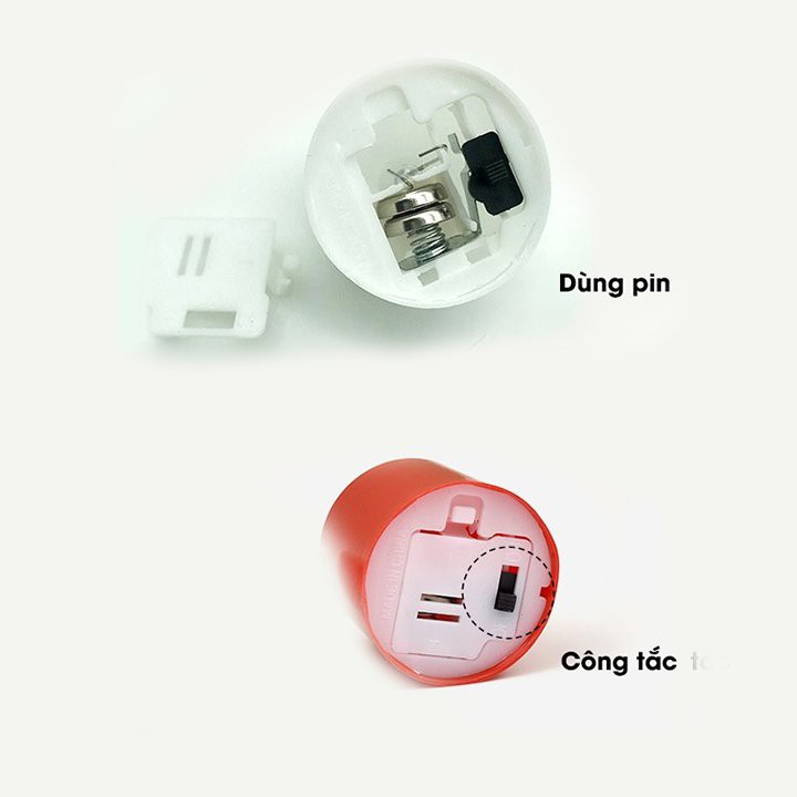 Nến điện tử đèn led mini 6 Màu Sắc ( Kèm Sẵn Pin ) trang trí decor nhà cửa, chạy pin (CHỌN MÀU)