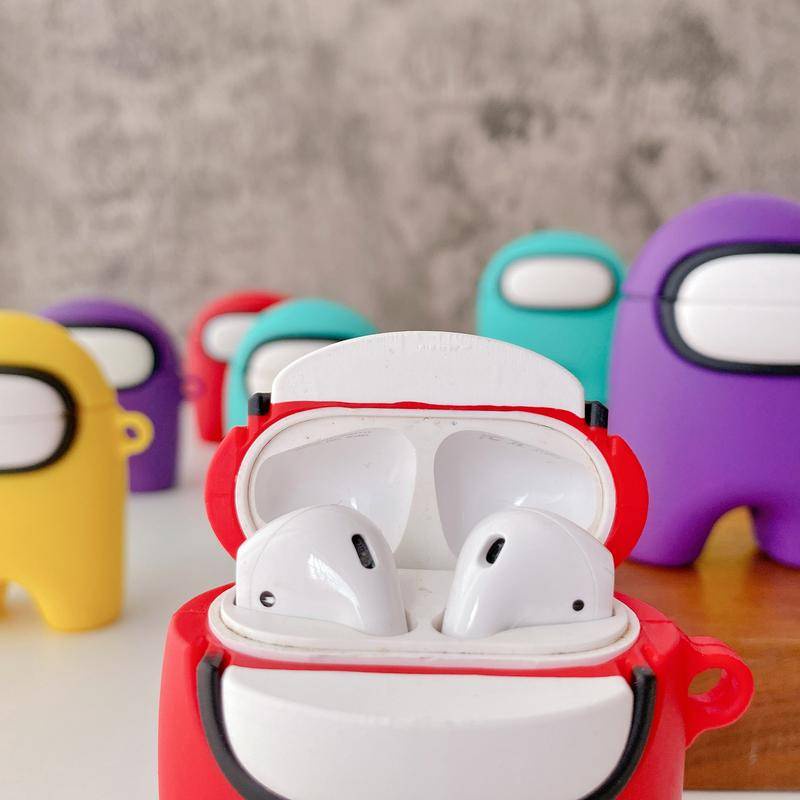 Vỏ Bảo Vệ Hộp Sạc Tai Nghe AirPods 1 2 pro Bằng Silicon Họa Tiết Hoạt Hình Game Us Độc Đáo