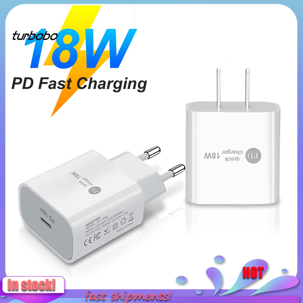 Củ Sạc Nhanh 18w Cổng Pd Cho Điện Thoại