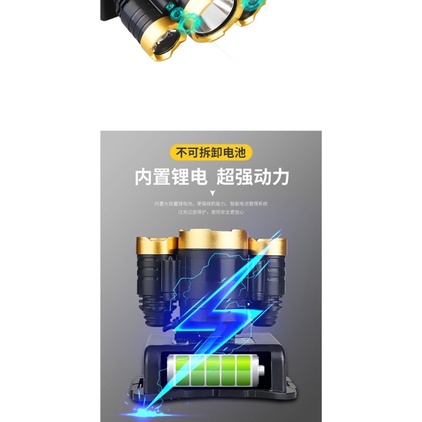 Đèn pin Led đội đầu 5bóng HIGH POWER HEADLAMP kèm sạc-