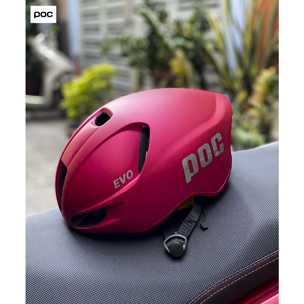 NÓN POC EVO MÀU ĐỎ ĐÔ CHÍNH HÃNG BẢO HÀNH 12 THÁNG