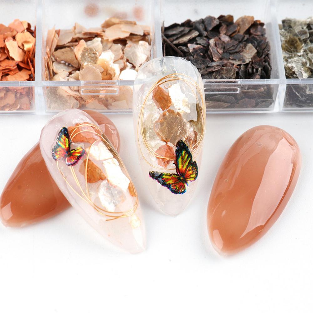 Hạt Vỏ Sò 3D Kim Loại Trang Trí Móng Nghệ Thuật Cho Nữ|Miếng Dán Trang Trí Móng Tay Xinh Xắn