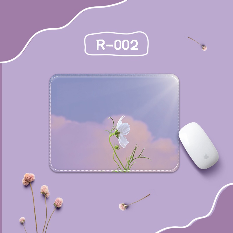 Tấm Lót Chuột Máy Tính Bằng Cao Su Dày Dặn Mềm Mại Chống Trượt / Mài Mòn In Hoạt Hình Dễ Thương