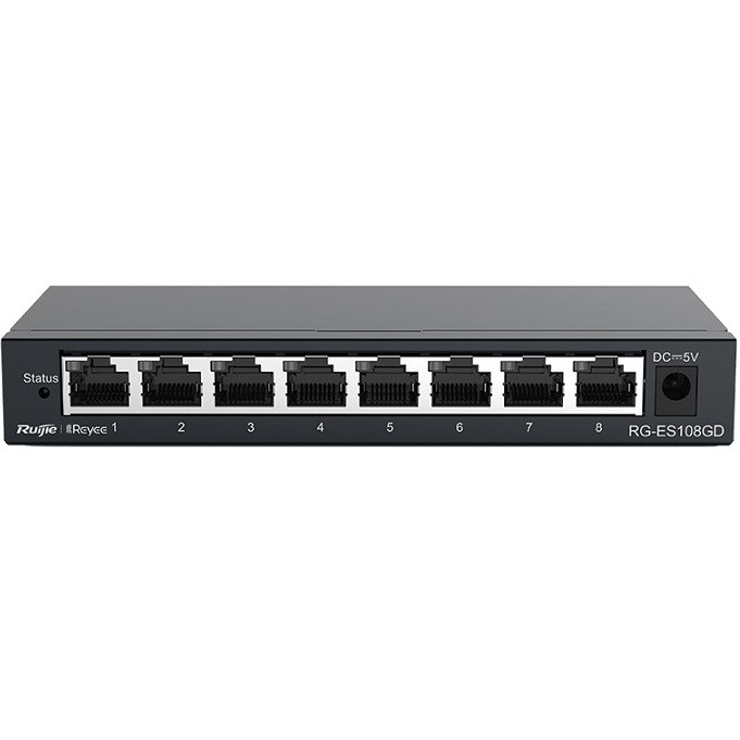 Thiết bị chuyển mạch Switch Ruijie RG-ES108GD 8 port 10/100/1000Mbps PoE