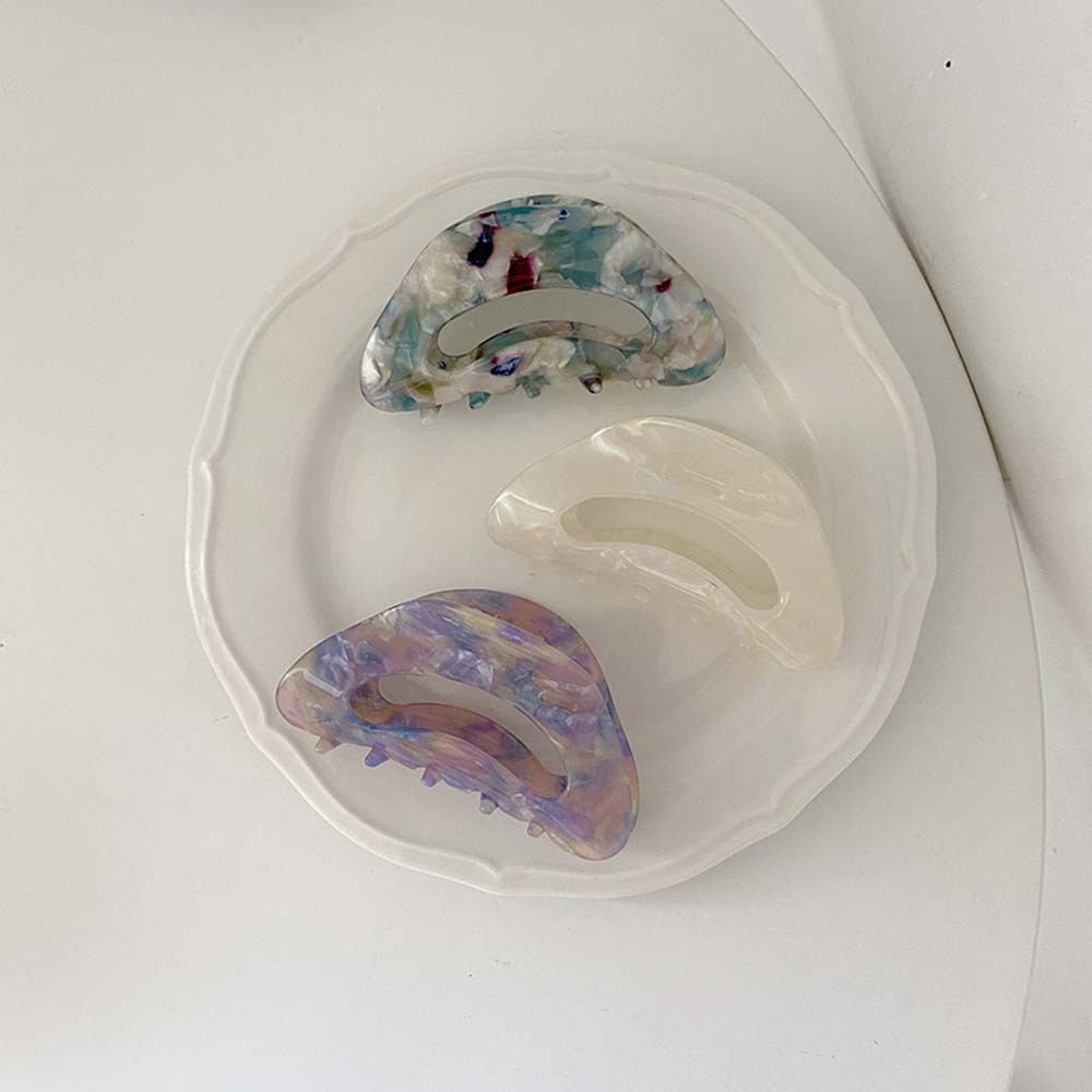 Kẹp Tóc Càng Cua Họa Tiết Hình Học Nhiều Màu Cho Nữ