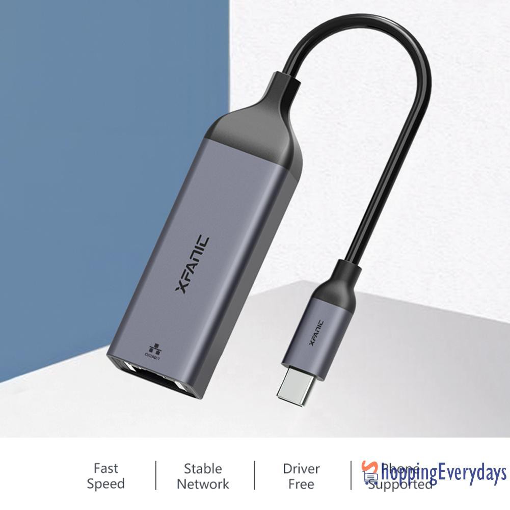 Bộ Chuyển Đổi Thẻ Mạng Lan Xfanic Usb-C Sang Rj45 1000mbps