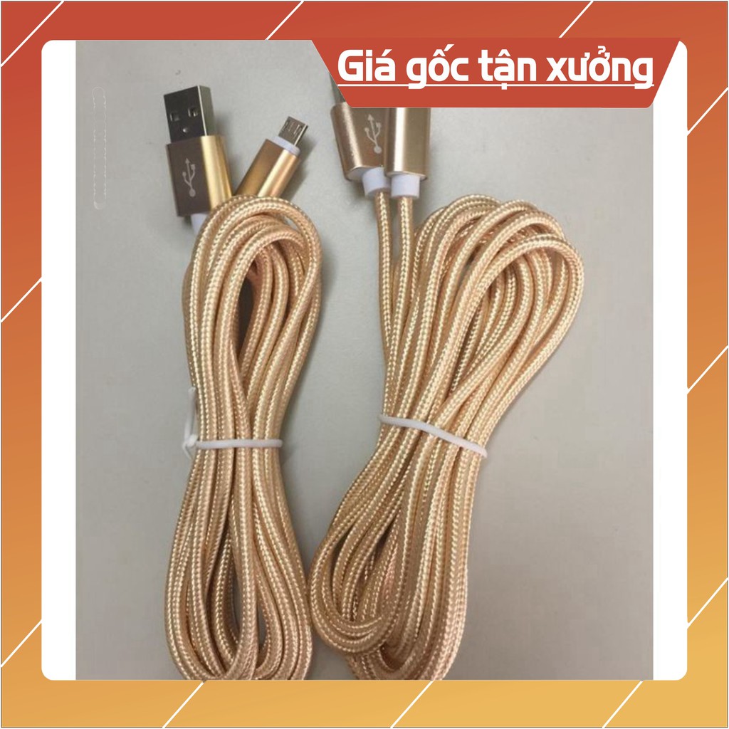Sẵn hàng combo 10 dây sạc điện thoại 3 m .