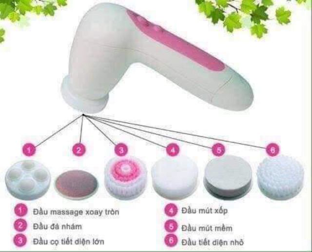 Máy rửa mặt 5 in 1, massage 5in1 | WebRaoVat - webraovat.net.vn