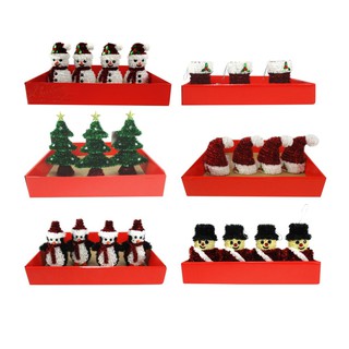 Bộ trang trí giáng sinh đặt bàn 6 mẫu UBL XA9674