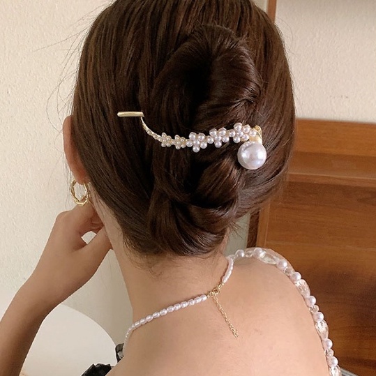 Kẹp Tóc Nữ Đính Ngọc Trai Thời Trang 2023