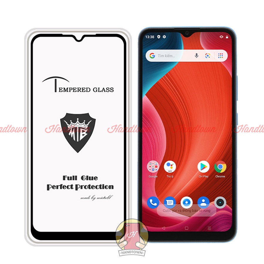 Kính Cường Lực 9H Mietubl Realme C11 2021 Full Màn Đen Full Keo Độ Trong Suốt Cao Không Chấm LiTi Chống Trầy Xước Va Đập