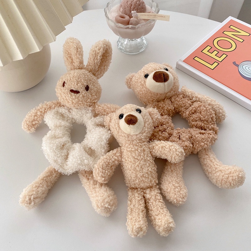 Dây buộc tóc hình gấu bông phong cách Hàn Quốc dễ thương cho nữ