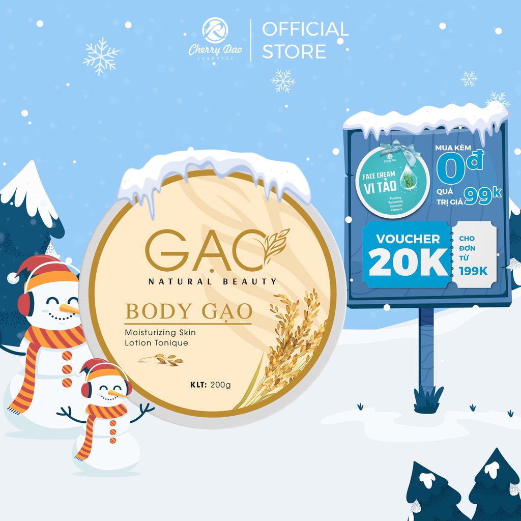 Kem Body Gao Siêu Mịn Da Trắng Nhanh