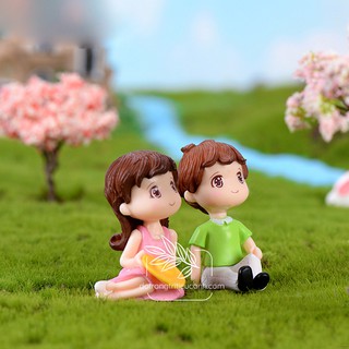 Cặp đôi tình yêu dã ngoại - nhà trang trí tiểu cảnh