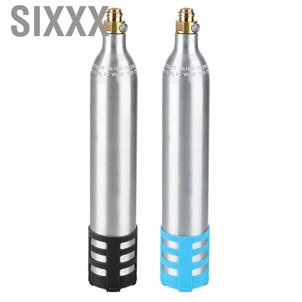 Sixxx Refillable 0.6L Recharge CO2 Cartridge Gas Cylinder Reusable for Soda Machines